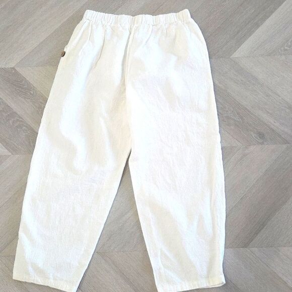 Womans size XL white Cotton/Poly Coastal High Waisted chinos - Picture 4 of 4